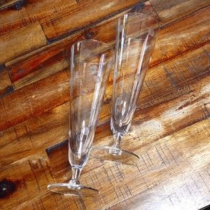 MCM Polka Dot Flutes Champagne Glasses (2)